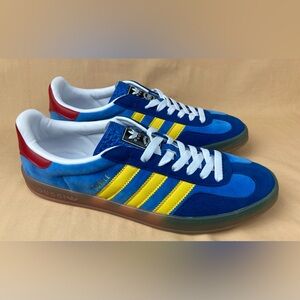 Gucci Gazelle 'Light Blue Suede' Sneakers Men's Size 43.5/ 9.5